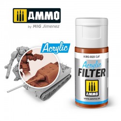 AMMO BY MIG A.MIG-0820 ACRYLIC FILTER Clay 15 ml.