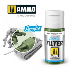 AMMO BY MIG A.MIG-0813 ACRYLIC FILTER Military Green 15 ml.