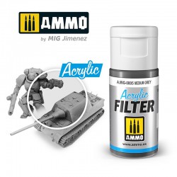 AMMO BY MIG A.MIG-0805 ACRYLIC FILTER Medium Grey 15 ml.