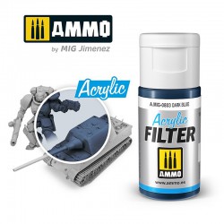 AMMO BY MIG A.MIG-0803 ACRYLIC FILTER Dark Blue 15 ml.