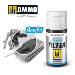 AMMO BY MIG A.MIG-0802 ACRYLIC FILTER Night Black 15 ml.