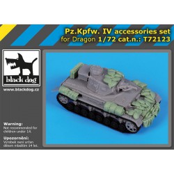 BLACK DOG T72123 1/72 Pz.Kpfw IV accessories set