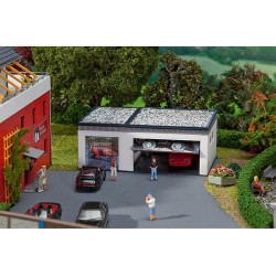 Faller 130319 HO 1/87 Double garage with drive components
