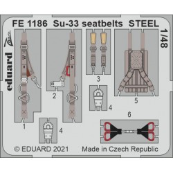 EDUARD FE1186 1/48 Su-33 seatbelts STEEL