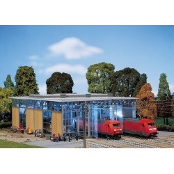 Faller 120217 HO 1/87 Electric engine shed, three tracks