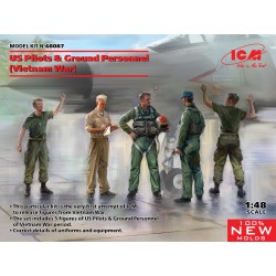 ICM 48087 1/48 US Pilots & Ground Personnel (Vietnam War) (5 figures)