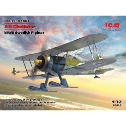 ICM 32044 1/32 J-8 Gladiator, WWII Swedish Fighter