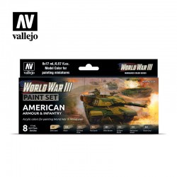 VALLEJO 70.220 WWIII American Armour & Infantry (8 x 17 ml.)