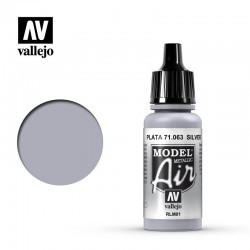 VALLEJO 71.063 Model Air Silver RLM01 Color 17 ml.