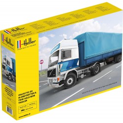 HELLER 81703 1/32 F12-20 Globetrotter & Twin-Axle Semi trailer