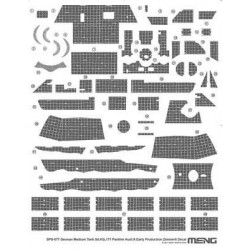MENG SPS-077 1/35 German Medium Tank Sd.Kfz.171 Panther Ausf.A Early Production Zimmerit Decal