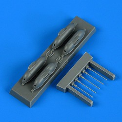 QUICKBOOST QB72659 1/72 Bf 109G-6/R6 cannon pods for TAMIYA