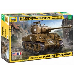 ZVEZDA 3676 1/35 US Medium Tank M4A3 (76)W "Sherman"