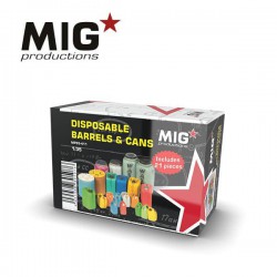 MIG PRODUCTIONS MP35-411 1/35 DISPOSABLE BARRELS & CANS