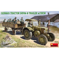 MINIART 35314 1/35 German Tractor D8506 & Trailer w/Crew