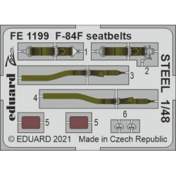 EDUARD FE1199 1/48 F-84F seatbelts STEEL for KINETIC