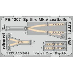 EDUARD FE1207 1/48 Spitfire Mk.V seatbelts STEEL for EDUARD/SPECIAL HOBBY