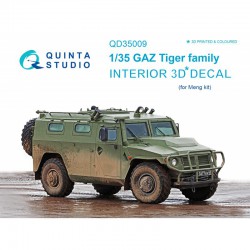 QUINTA STUDIO QD35009 1/35 GAZ Tiger Family interior 3D decals