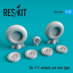 RESKIT RS72-0286 1/72 He-111 wheels set late type