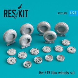 RESKIT RS72-0307 1/72 He-219 Uhu wheels set