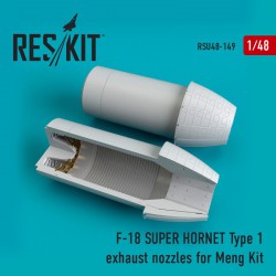 RESKIT RSU48-0149 1/48 F-18 SUPER HORNET Type 1  exhaust nozzles for MENG Kit