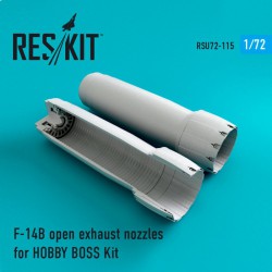 RESKIT RSU72-0115 1/72 F-14 (B\D) open exhaust nozzles for HOBBY BOSS Kit
