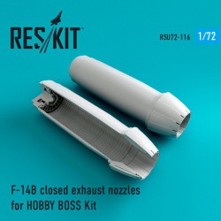 RESKIT RSU72-0116 1/72 F-14 (B\D) closed exhaust nozzles for HOBBY BOSS Kit