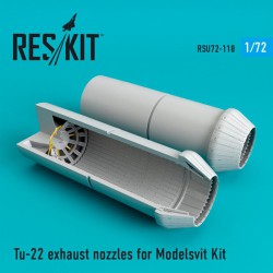 RESKIT RSU72-0118 1/72 Tu-22 exhaust nozzles for Modelsvit Kit