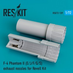 RESKIT RSU72-0139 1/72 F-4 Phantom II (E/J/F/G/S) exhaust nossles for Revell Kit