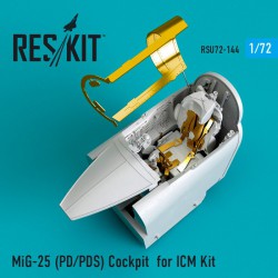 RESKIT RSU72-0144 1/72 MiG-25 (PD/PDS) Cockpit for ICM Kit