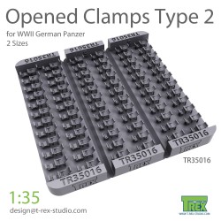 T-REX STUDIO TR35016 1/35 Opened Clamps for German Panzer (Type 2)