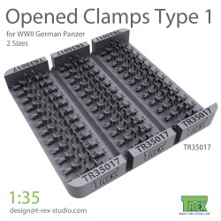 T-REX STUDIO TR35017 1/35 Opened Clamps for German Panzer (Type 1)
