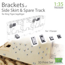 T-REX STUDIO TR35029 1/35 Brackets of Side Skirt & Spare Track for King Tiger/Jagdtiger