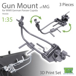 T-REX STUDIO TR35030 1/35 WWII German MG AA Gun Cupola Mount (moveable - 3 pcs)