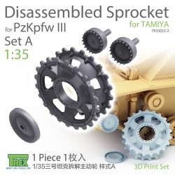 T-REX STUDIO TR35033-2 1/35 PzKpfw III Disassembled Sprocket Set A