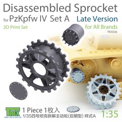 T-REX STUDIO TR35036 1/35 PzKpfw IV Disassembled Sprocket Set A Late Version