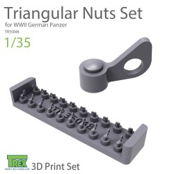 T-REX STUDIO TR35048 1/35 Triangular Nuts Set for WWII German Panzer