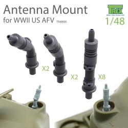 T-REX STUDIO TR48005 1/48 Antenna Mount Set for WWII US AFV