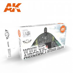 AK INTERACTIVE AK11734 WWII US Aircraft Interior Colors SET 3G