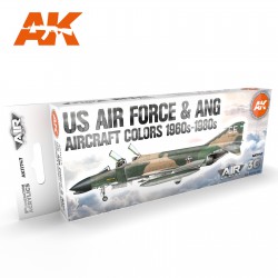 AK INTERACTIVE AK11747 US Air Force & ANG Aircraft 1960s-1980s SET 3G