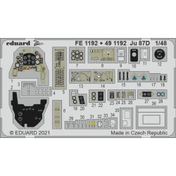 EDUARD FE1192 1/48 Ju 87D 1/48 for HASEGAWA / HOBBY 2000