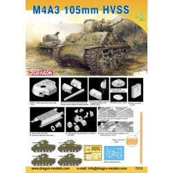 DRAGON 7313 1/72 M4A3 (105) HVSS Sherman