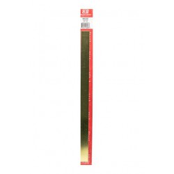 K&S 8238 Brass Strip: 0.025" Thick x 3/4" Wide x 12" Long (1 Piece)