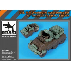 BLACK DOG T35234 1/35  U.S. M 8 Greyhound accessories set for Tamiya
