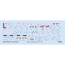 EDUARD D32015 1/32 P-51D stencils for REVELL/TAMIYA