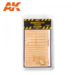 AK INTERACTIVE AK8225 1/35 LASER CUT WOODEN BOX 003 (5 pcs)