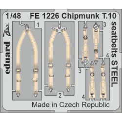 EDUARD FE1226 1/48 Chipmunk T.10 seatbelts STEEL for AIRFIX
