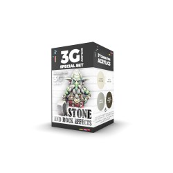 AK INTERACTIVE AK1074 WARGAME COLOR SET. STONE AND ROCK EFFECTS.