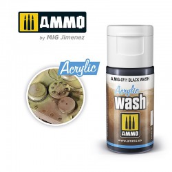 AMMO BY MIG A.MIG-0711 ACRYLIC WASH Black Wash