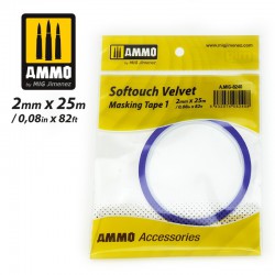 AMMO BY MIG A.MIG-8240 Softouch Velvet Masking Tape 1 (2mm x 25M)
